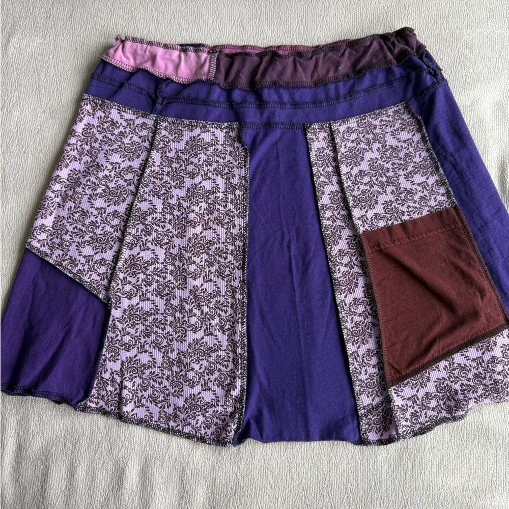 Purple Patchwork Skirt
